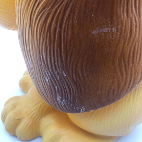 Vintage 1971 Prod Corp Sad Bassett Hound Dog Coin Bank Hard Vinyl 13" Tall - Picture 10 of 10